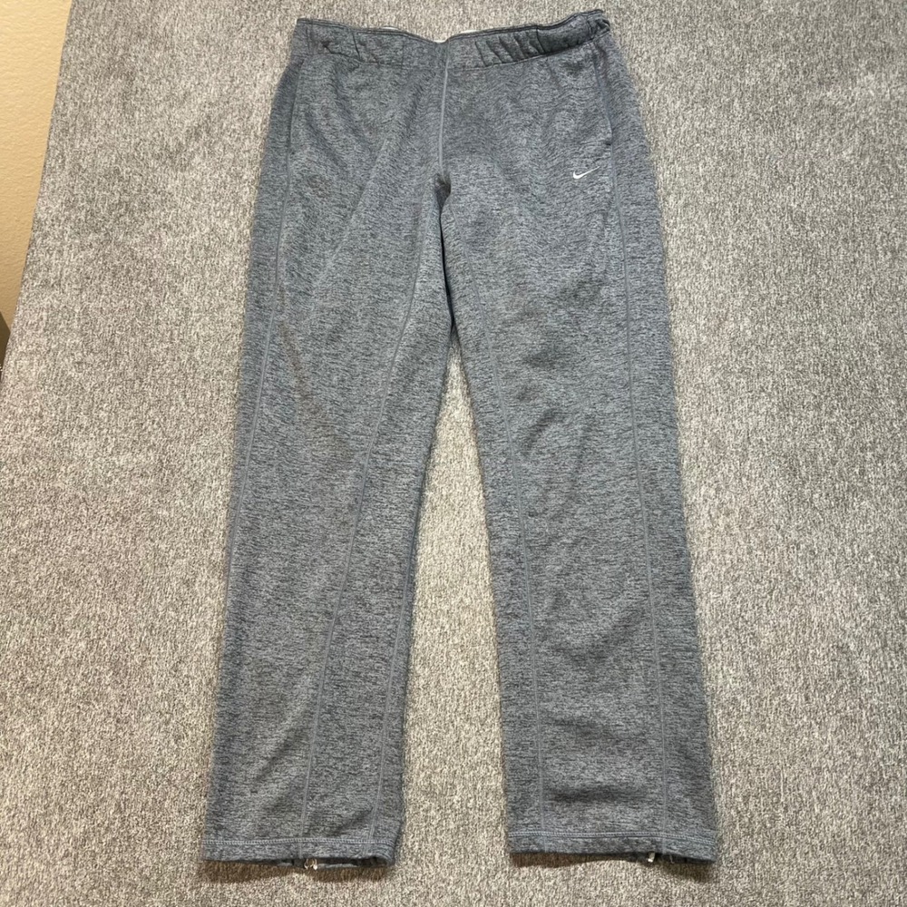 Nike Mens Therma-FIT Grey Heathered Training Pants Fleece Lined 620335‎ Size L